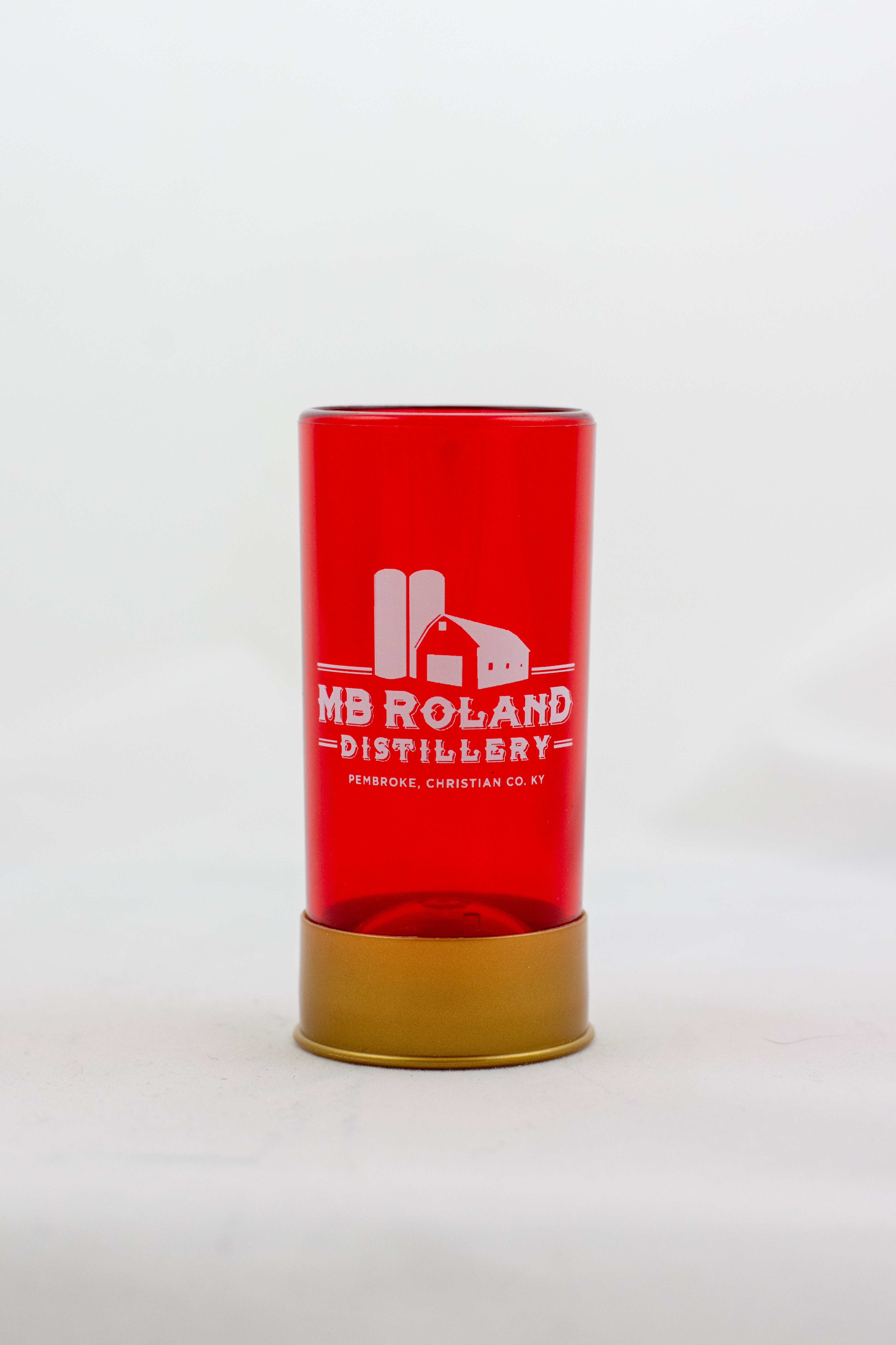 Red Plastic Shotgun Shell Shot Glass