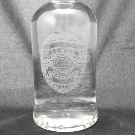 Police Department Etched Crest