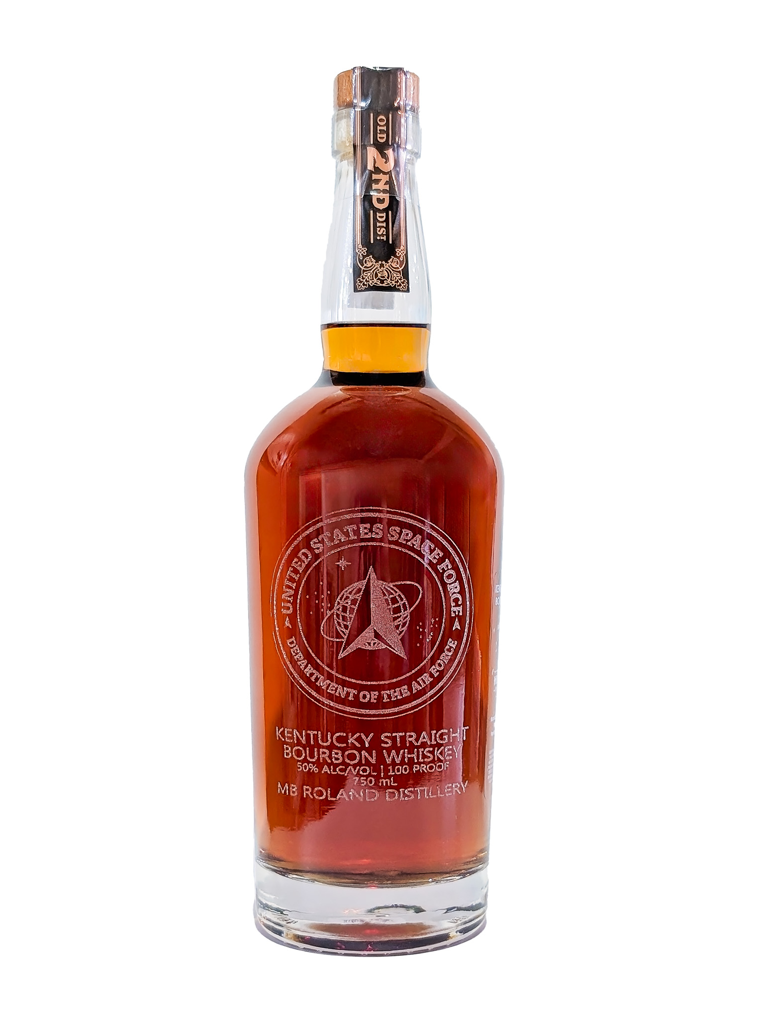 Space Force Etched Crest Bourbon