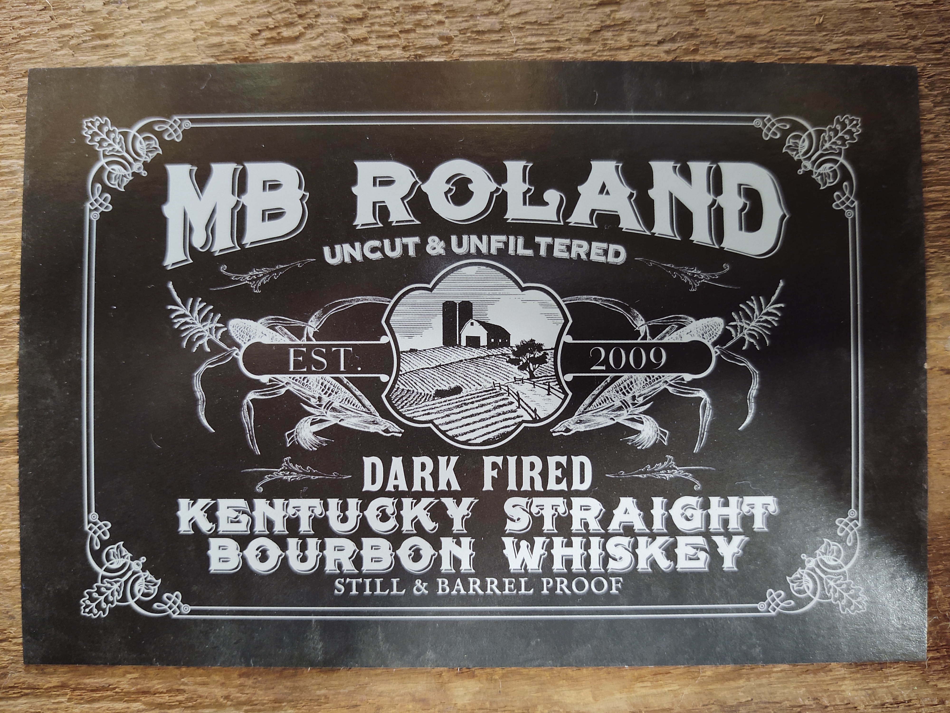 Dark Fired Bourbon Postcard